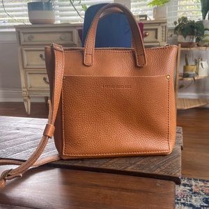 Portland Leather Goods Mini Crossbody Tote Dune